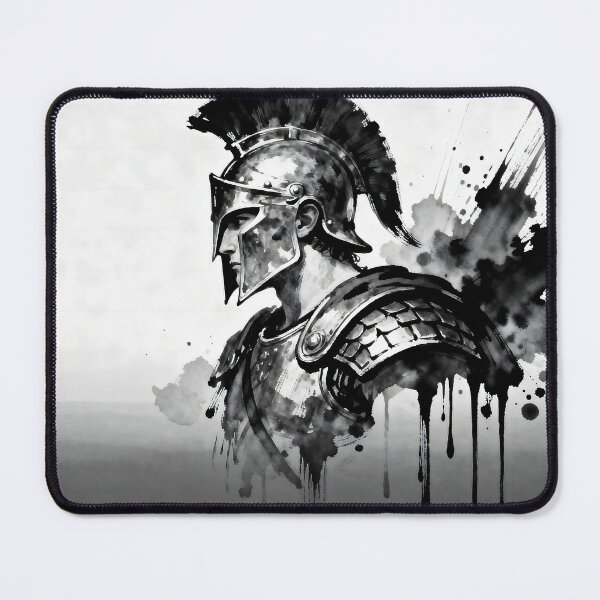 Item preview,  The Iron Sentinel: Spartan Warrior in Monochrome Fury designed and sold by MHD.