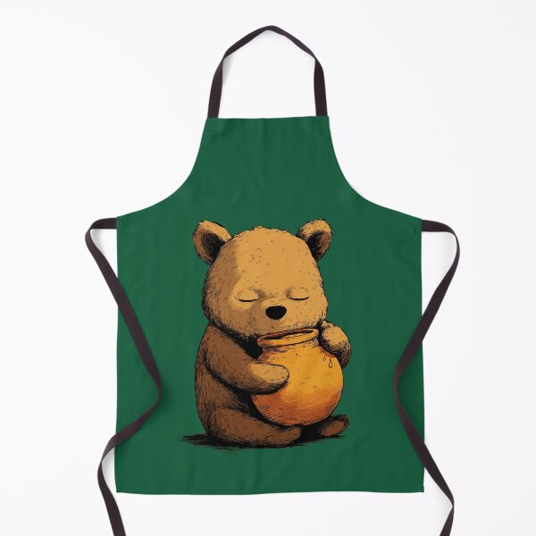 Item preview, Sleeping bear cub with a jar of honey – Cute cartoon illustration designed and sold by Meiersbeste.