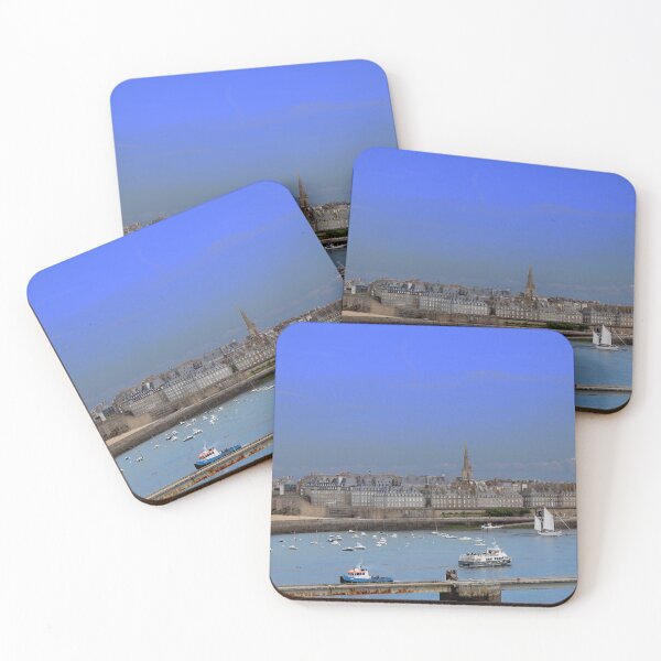 Item preview, Saint Malo Harbor Under Blue Sky designed and sold by Open Road Gallery .