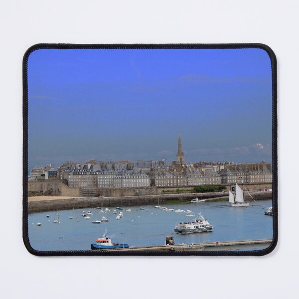 Item preview, Saint Malo Harbor Under Blue Sky designed and sold by Open Road Gallery .