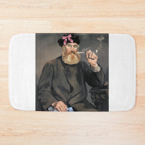 Item preview, Coquette The Smoker - Manet Realism Art Parody with Pink Bow designed and sold by Open Canvas.