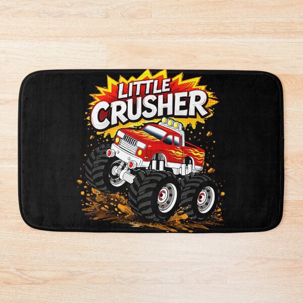 Item preview, Little Crusher - Red Monster Truck With Flames designed and sold by anamul43.