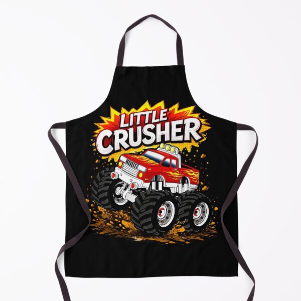 Item preview, Little Crusher - Red Monster Truck With Flames designed and sold by anamul43.