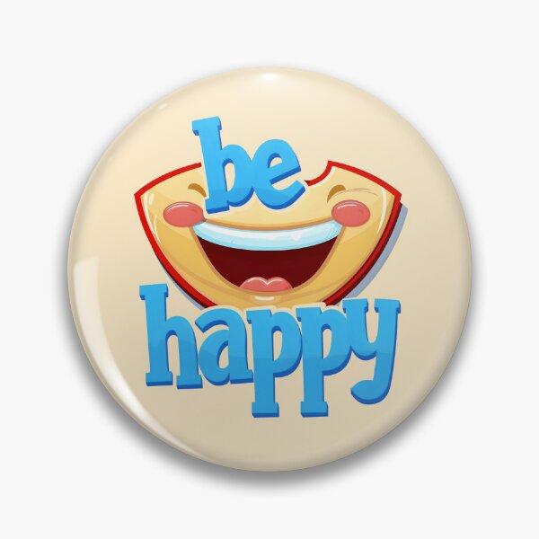 Item preview, Blue Be Happy Smile Typography designed and sold by SyberGen.