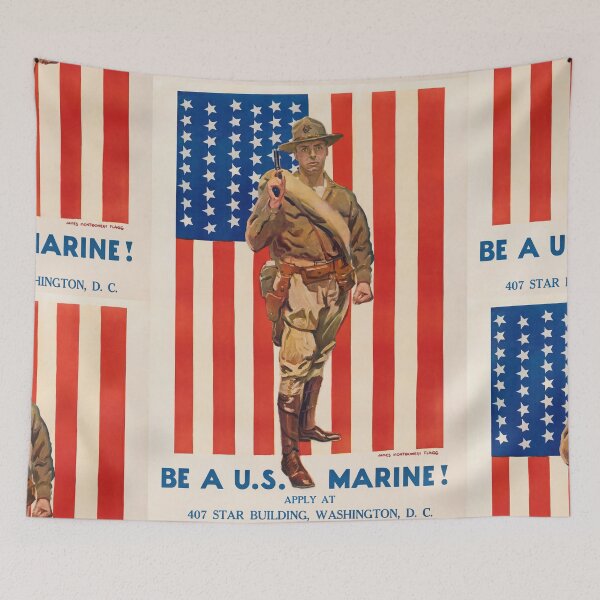 Item preview, Soldier Recruitment Illustration American Flag Advertisement Poster : Vintage War designed and sold by artofuniverse.
