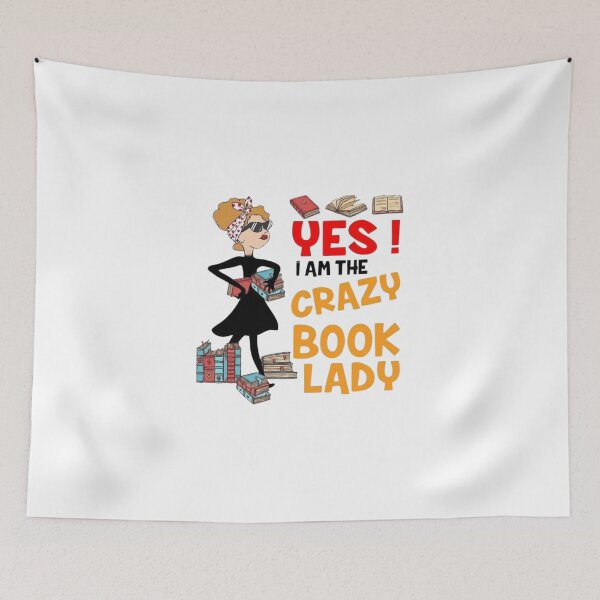Item preview, yes, i am the crazy book lady designed and sold by the-book-store.