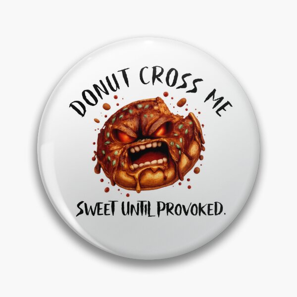 Item preview, Angry Donut – Chaotic Food Rage Illustration designed and sold by DigiWoosh.