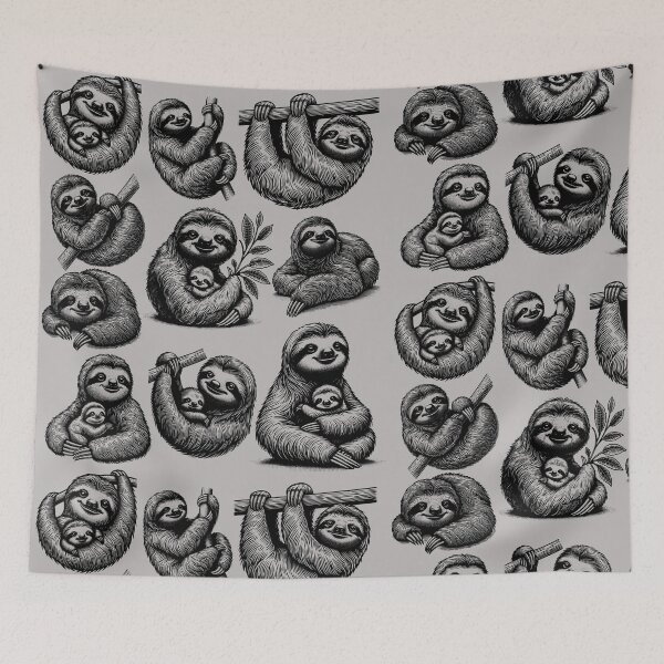 Item preview, Cute Sloth Relaxing T Shirt Design  designed and sold by Bellaboocreative.