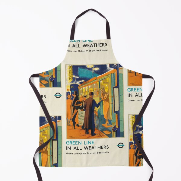 Item preview, Night City Bus Stop Commuters Boarding Advertisement Poster : Vintage Transport designed and sold by artofuniverse.