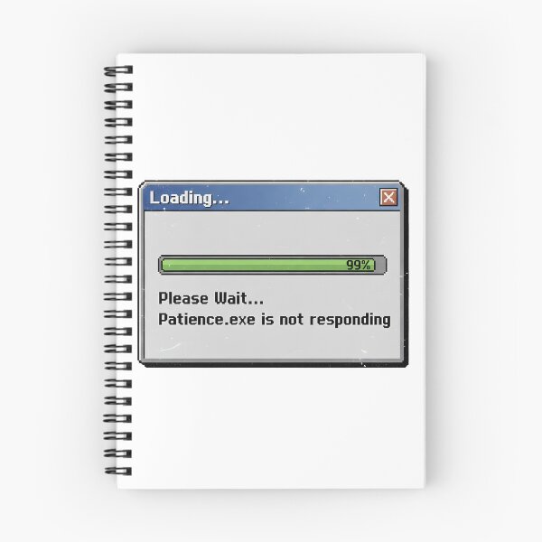 Item preview, Life Loading 99% - 90s Computer Pixel Art designed and sold by uniqueworkz.
