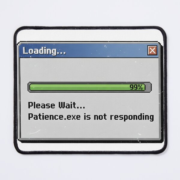 Item preview, Life Loading 99% - 90s Computer Pixel Art designed and sold by uniqueworkz.