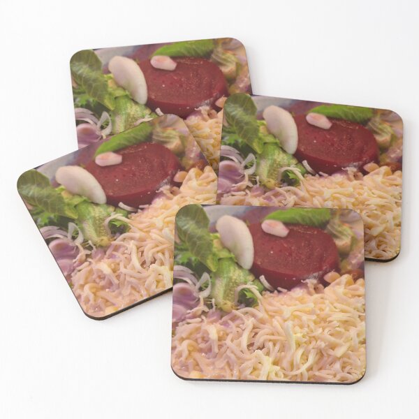 Item preview, Kitchen Comfort: Homemade Fusilli Alfredo with Pickled Beets & Fresh Greens designed and sold by Oceandiana.