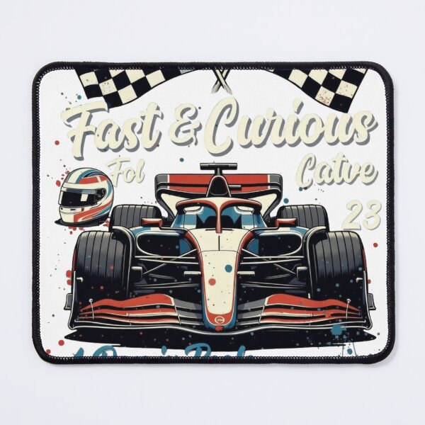 Item preview, Fast & Curious – Formula Racing Pole Position 23 designed and sold by InkHavenStudios.