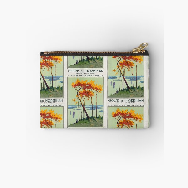 Item preview, Golfe du Morbihan Coastal Landscape With Trees Sailboats Travel Poster : Vintage Artwork designed and sold by artofuniverse.