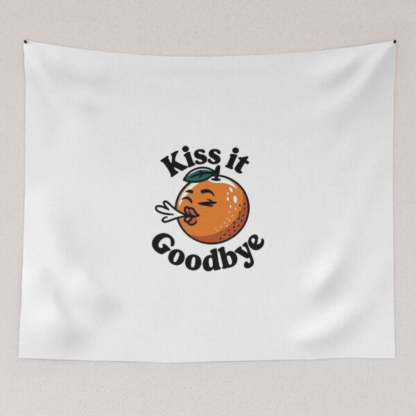 Item preview, Kiss It Goodbye Shirt – Breakup Moving On Funny Cute Orange Pun Tee designed and sold by masteryStore.