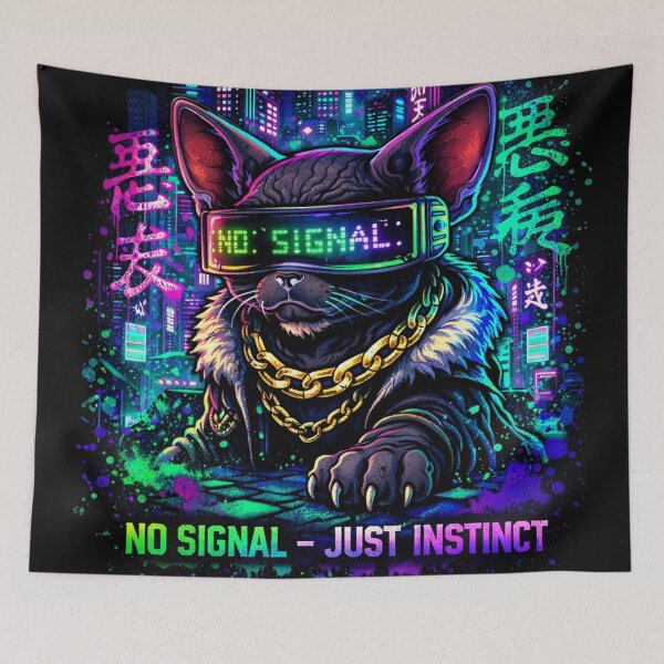 Item preview, Cyberpunk Sphynx – No Signal Instinct designed and sold by Furvisors.