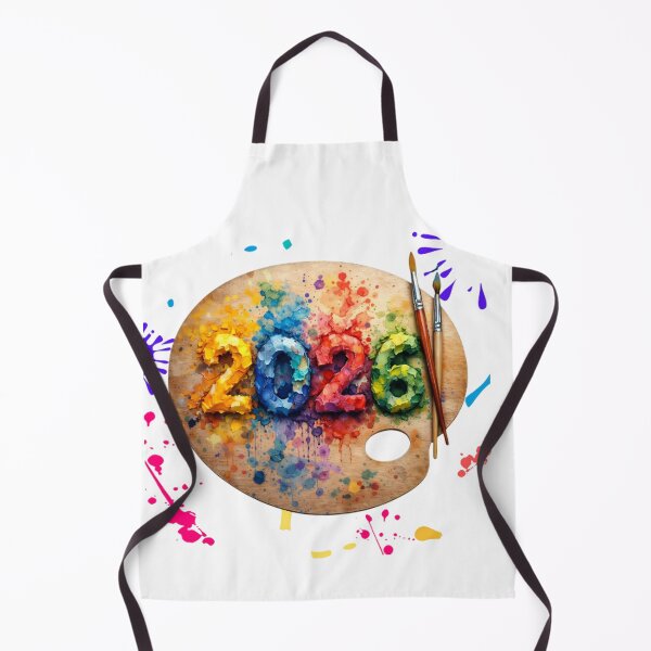 Item preview, 2026 Artist Palette Design – Colorful Watercolor Numbers, Creative New Year Art designed and sold by FUIRY .