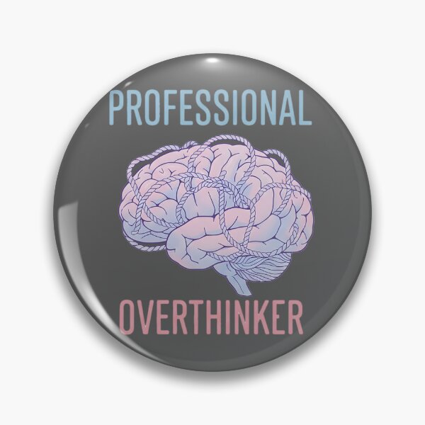 Item preview, Professional Overthinker - Brain Anxiety Illustration designed and sold by uniqueworkz.