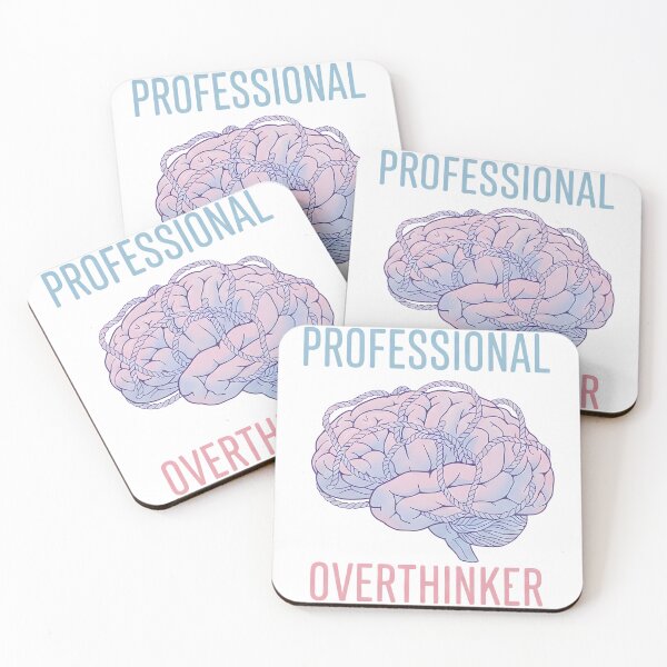 Item preview, Professional Overthinker - Brain Anxiety Illustration designed and sold by uniqueworkz.