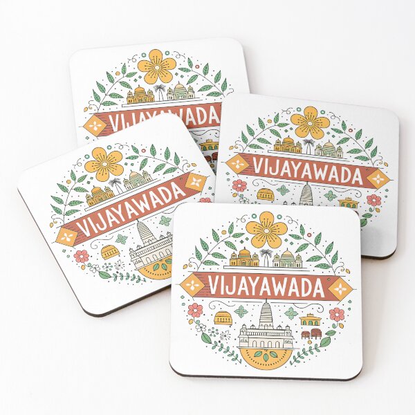 Item preview, Vijayawada Telugu Typography Design | City Pride Minimal Art designed and sold by VividOrganica.