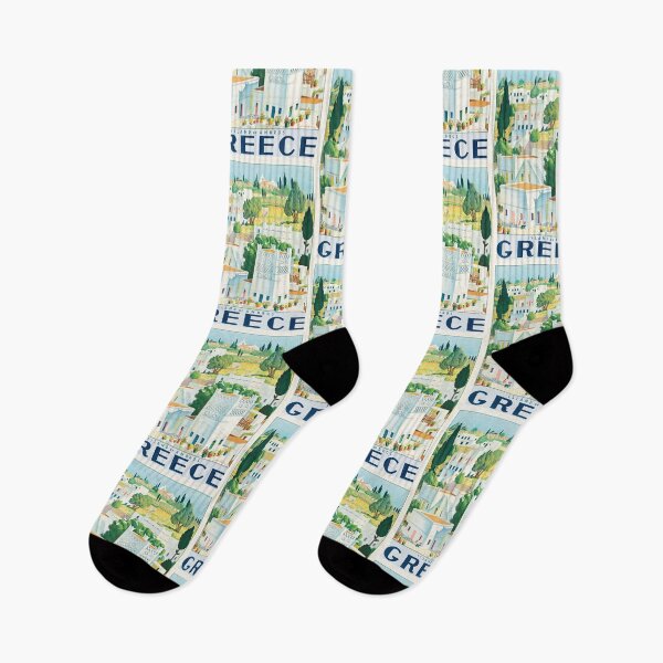 Item preview, Greece Greek Island Village White Houses Travel Poster : Vintage Art designed and sold by artofuniverse.
