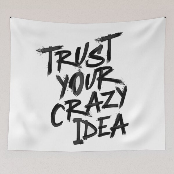 Item preview, Trust Your Crazy Idea - Bold Brush Lettering designed and sold by Tcasarotto.