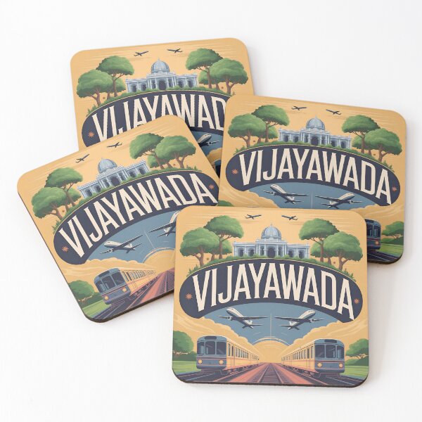 Item preview, Viajes vintage a Vijayawada | Ilustración urbana retro designed and sold by VividOrganica.