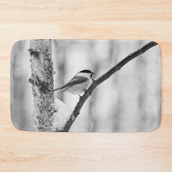 Item preview, Willow tit with some fresh snow bw designed and sold by Jouko Lehto Photography.