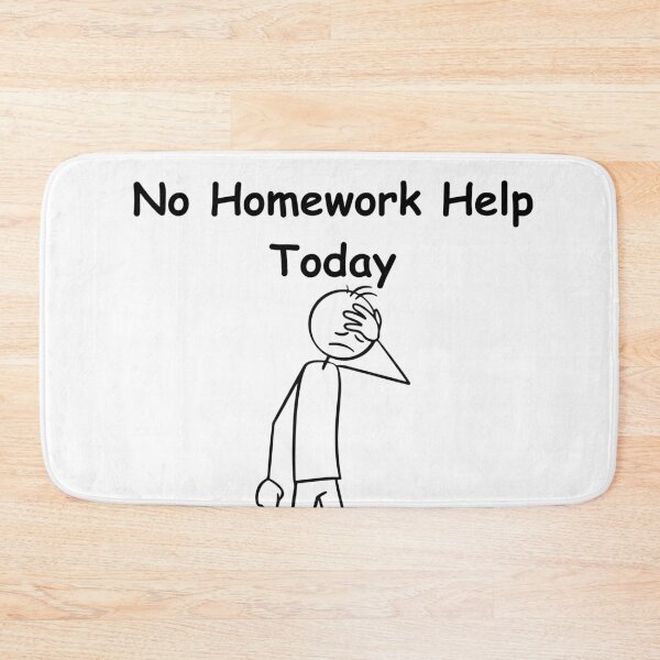 Item preview, No Homework Help Today – Funny Study Break, Student Sarcastic Quote designed and sold by adjamine.