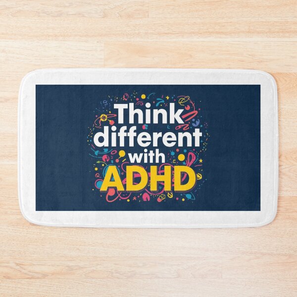 Item preview, Think Different with ADHD Inspirational Quote Art ver. 2 designed and sold by KRYO ARTS.