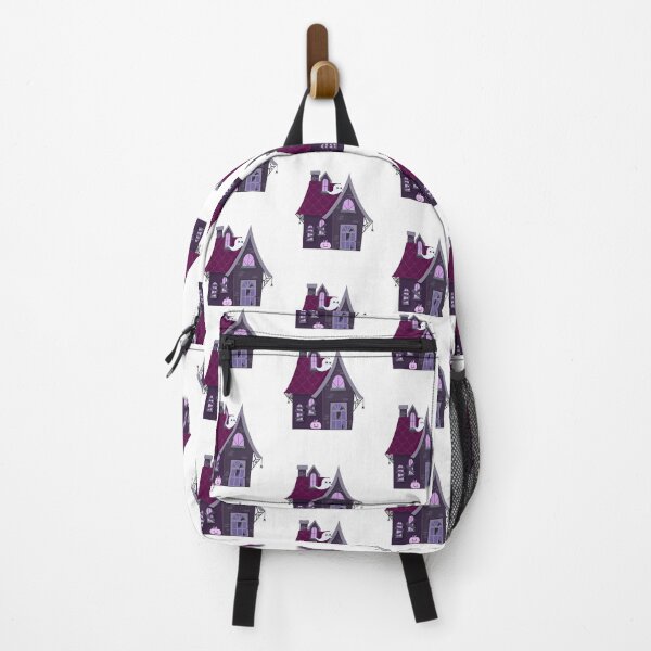 Item preview, Cute Haunted House with Friendly Ghost Illustration designed and sold by Horrify.