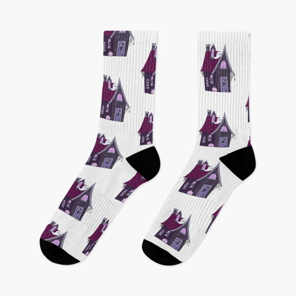Item preview, Cute Haunted House with Friendly Ghost Illustration designed and sold by Horrify.