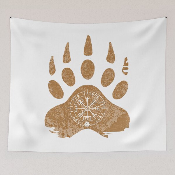 Item preview, Bear Paw with Viking Runes  designed and sold by Rich Summers Art.