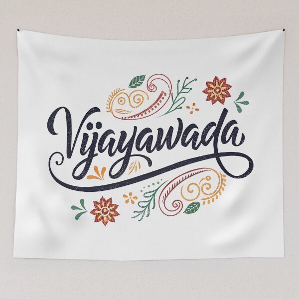 Item preview, Vijayawada Telugu Calligraphy Typography | City Pride Design designed and sold by VividOrganica.