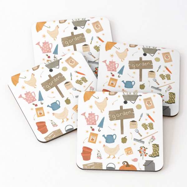 Item preview, Spring garden elements art print designed and sold by TeraLynne.