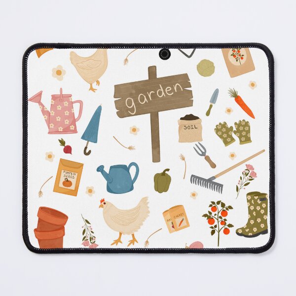Item preview, Spring garden elements art print designed and sold by TeraLynne.