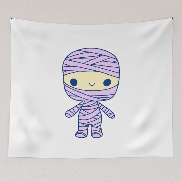 Item preview, Cute Mummy Cartoon Character Halloween Illustration designed and sold by Horrify.