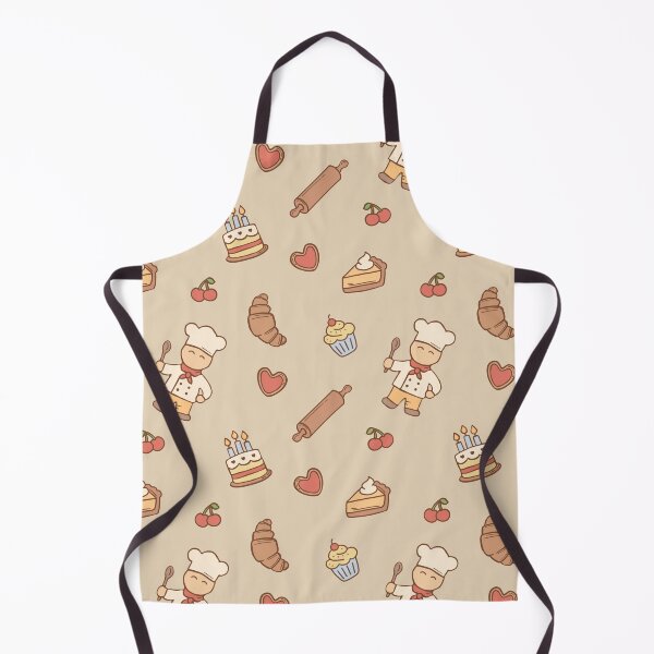 Item preview, Cute Bakery Chef  Pattern – Cookies, Cupcakes & Pastries designed and sold by Glowberrymoon Design.