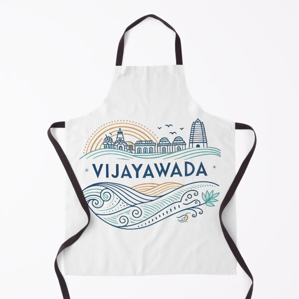 Artikelvorschau, Minimalistisches Vijayawada-Logo | Stadtdesign inspiriert vom Krishna-Fluss entworfen und verkauft von VividOrganica.