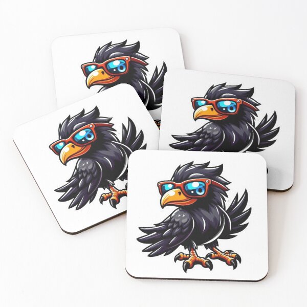 Item preview, Cool Crow – Sunglass Swagger in Cartoon Style designed and sold by Dogandesighn.