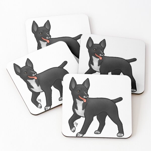 Item preview, Dog - Mountain Feist - Black and White designed and sold by Jennifer Stolzer.