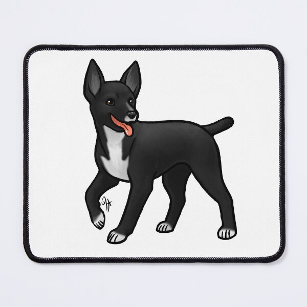 Item preview, Dog - Mountain Feist - Black and White designed and sold by Jennifer Stolzer.