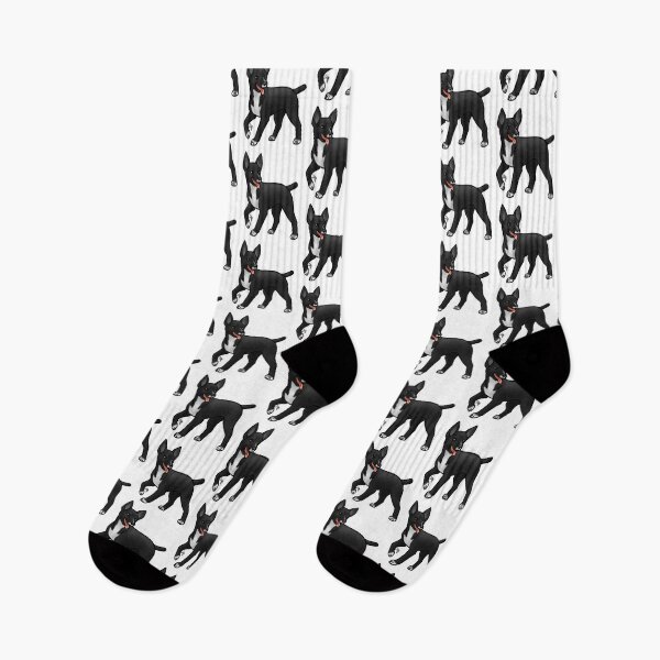 Item preview, Dog - Mountain Feist - Black and White designed and sold by Jennifer Stolzer.