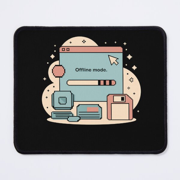 Item preview, Offline Mode Retro Web Pixel designed and sold by MooonTees.