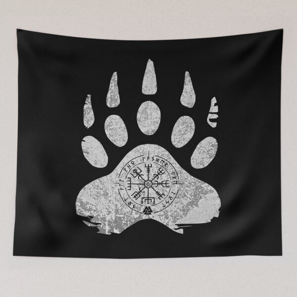Item preview, Bear Paw with Viking Runes  designed and sold by Rich Summers Art.