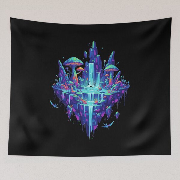 Item preview, Abstract Avatar-Inspired Pandora Forest Art – Bioluminescent Fantasy Jungle Nature designed and sold by alllyxispace.
