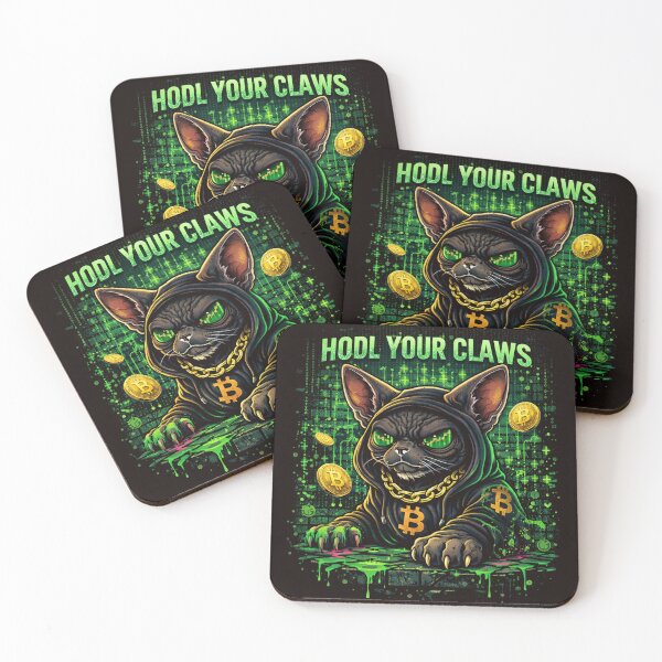 Item preview, HODL Your Claws – Crypto Sphynx designed and sold by Furvisors.