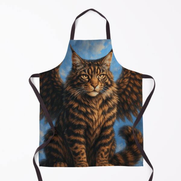 Item preview, Winged Tiger Cat – Majestic Fantasy Feline Creature designed and sold by DrakariArt.