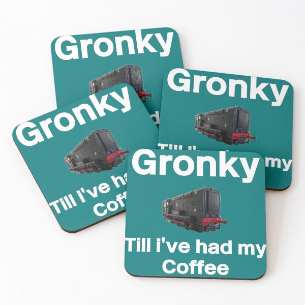 Item preview, Gronky coffee square designed and sold by flyingduckmedia.