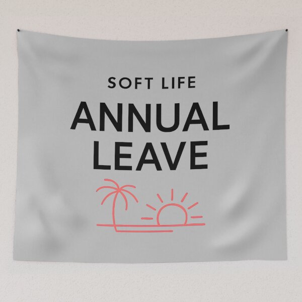 Item preview, Soft Life Annual Leave  Minimalist Out Of Office  Mode Activated designed and sold by elynne9.